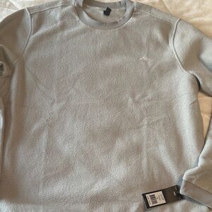 adidas Men's Light Gray Crewneck Sweater